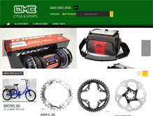 Tablet Screenshot of omecycle.com